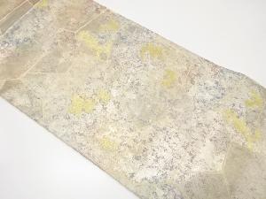 引箔 石畳模様織り出し袋帯